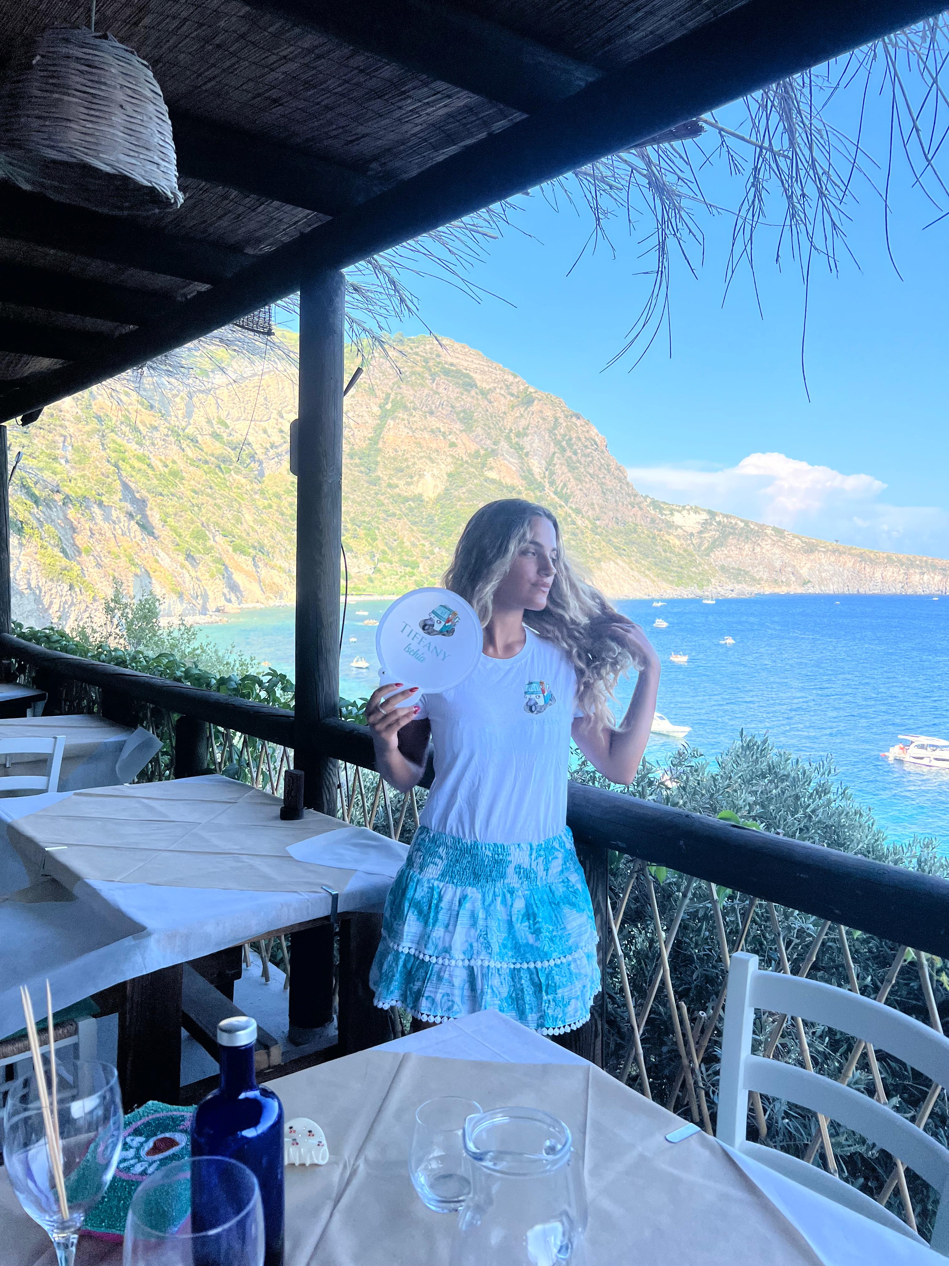 T-Shirt e ventaglio Tiffany Taxi Ischia